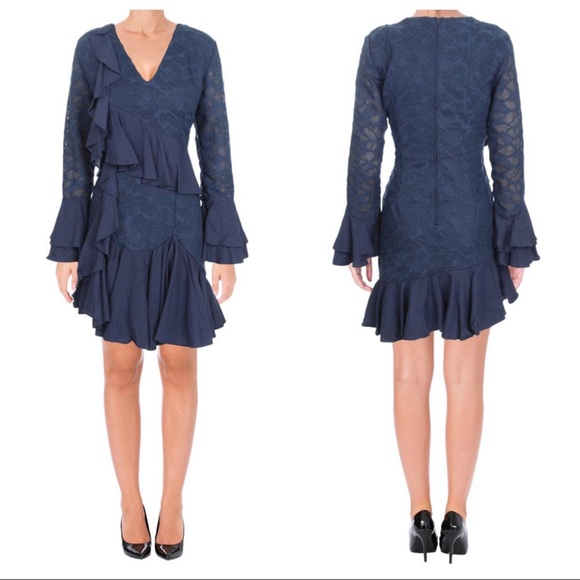 cameo Dresses & Skirts - CAMEO Lace V-Neck Cocktail Dress